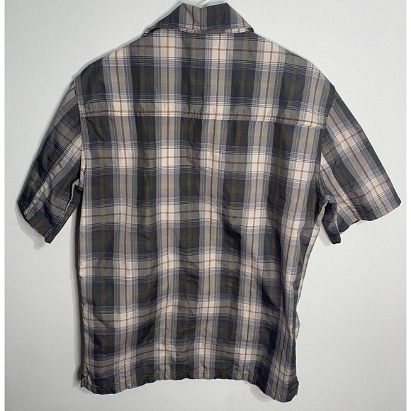 Pacific Trail Mens M Medium‎ Plaid Vented T-Shirt Outdoor Button Up - Picture 4 of 7